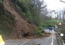 Frana sulla statale 456 del Turchino, riaperta la strada a senso unico alternato Frana Fado, statale 456