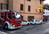Genova, box a fuoco a Borgoratti: strada chiusa e soccorsi sul posto