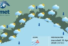 Meteo Liguria, nuvole e pioggia ma già domani migliora Meteo Liguria 10 aprile 2024