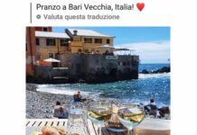 Pranzo a Bari vecchia, ma sul social c’è la foto di Boccadasse Pranzo a Bari vecchia, Boccadasse errore social epic fail
