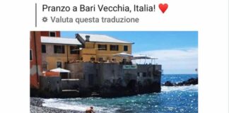 Pranzo a Bari vecchia, ma sul social c’è la foto di Boccadasse Pranzo a Bari vecchia, Boccadasse errore social epic fail