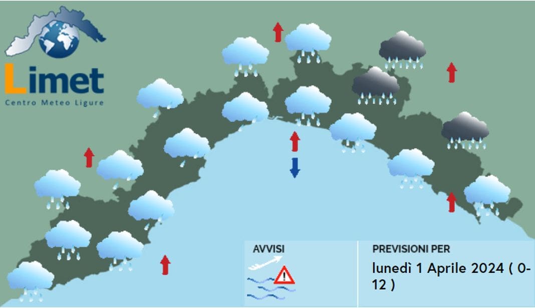 meteo Liguria 1 aprile 2024