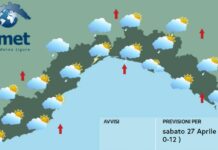 Meteo Liguria, ancora instabilità con possibili temporali, migliora da domani meteo Liguria 27 aprile 2024