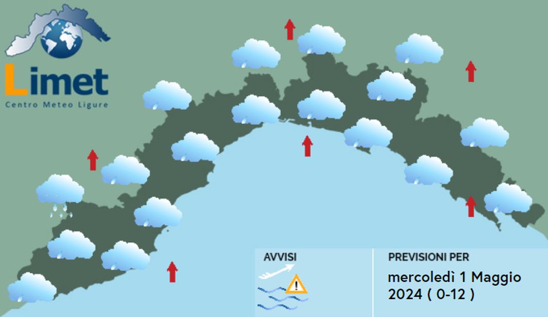 Meteo Liguria 1 maggio 2024