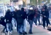 Genova, scontri pre partita, la dura reazione della polizia: denunciati 30 teppisti scontri Genoa Cagliari 29 aprile 2024