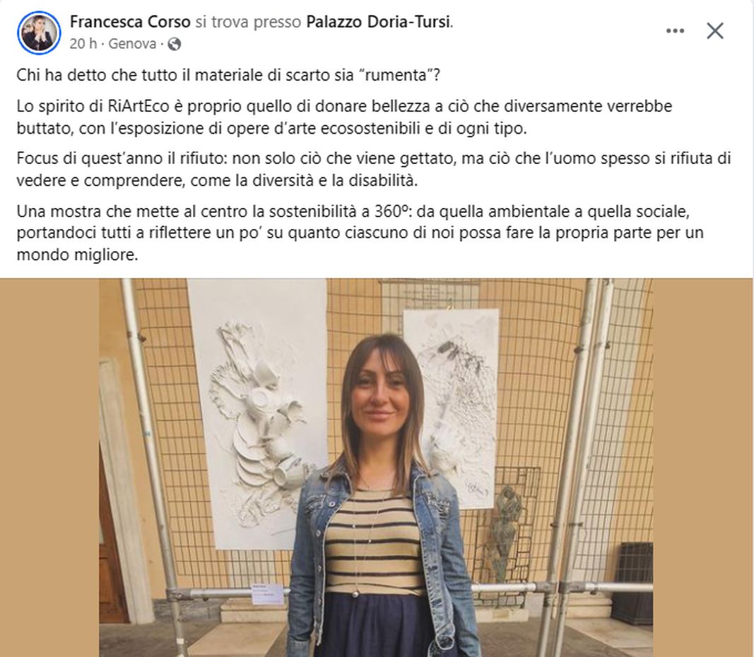 Francesca Corso post disabili rumenta