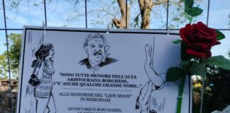 Lady Moon, una targa ricordo spunta nel cantiere per la demolizione Lady Moon Savona targa