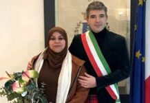 Riccò del Golfo, una passeggiata rumorosa per ricordare Saida Saida Hammouda con sindaco Figoli Loris