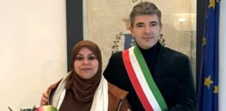 Riccò del Golfo, una passeggiata rumorosa per ricordare Saida Saida Hammouda con sindaco Figoli Loris