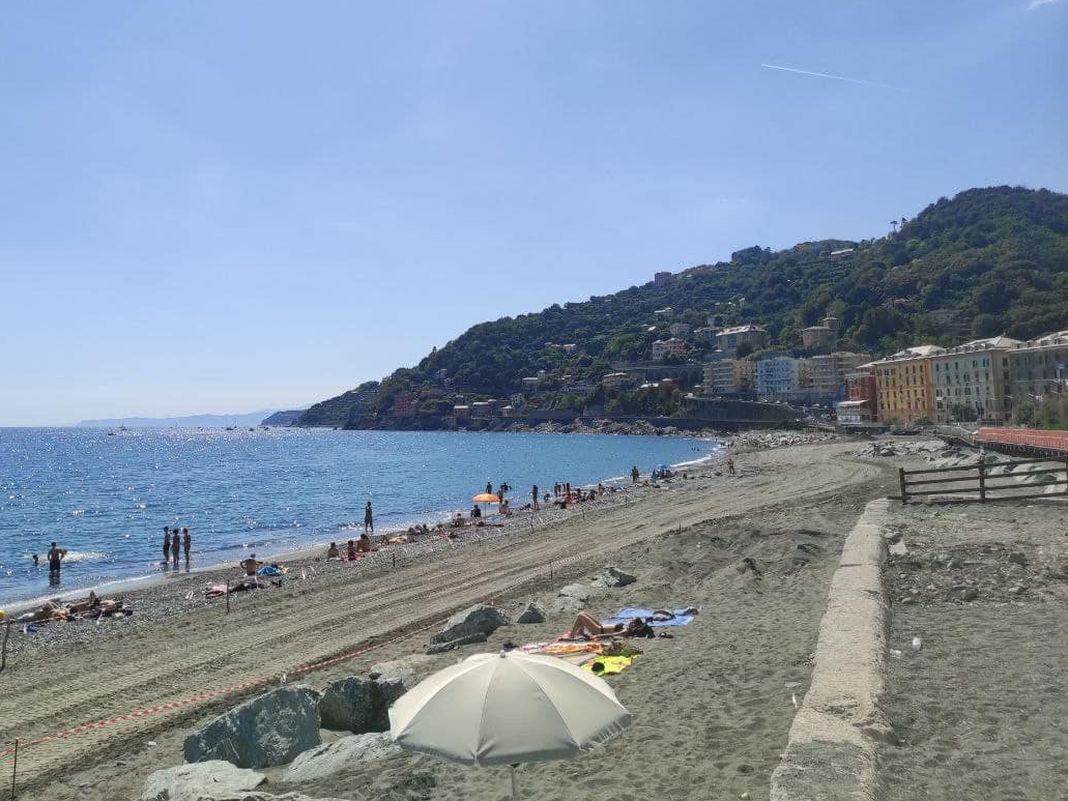 Spiaggia Voltri lavori 13 maggio 2024