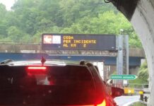 Genova, incidente sull’autostrada A10 tra Aeroporto e allacciamento con A7 Coda autostrada A10 Genova aeroporto