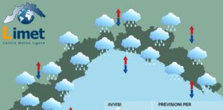 Meteo Liguria, nuovo peggioramento con nuvole e piovaschi Meteo Liguria 15 maggio 2024