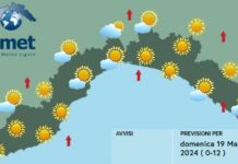 Meteo Liguria, ancora tempo variabile con peggioramento in serata Meteo Liguria 19 maggio 2024
