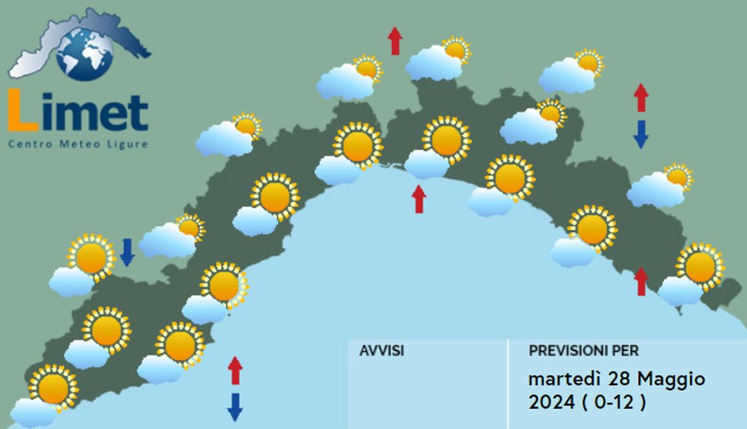 Meteo Liguria 28 maggio 2024