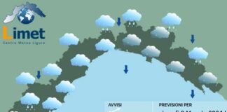Meteo Liguria, ancora instabilità con nuvole e piogge Meteo Liguria 2 maggio 2024