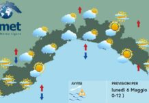 Meteo Liguria, inizio settimana con nuvole e piovaschi meteo Liguria 6 maggio 2024