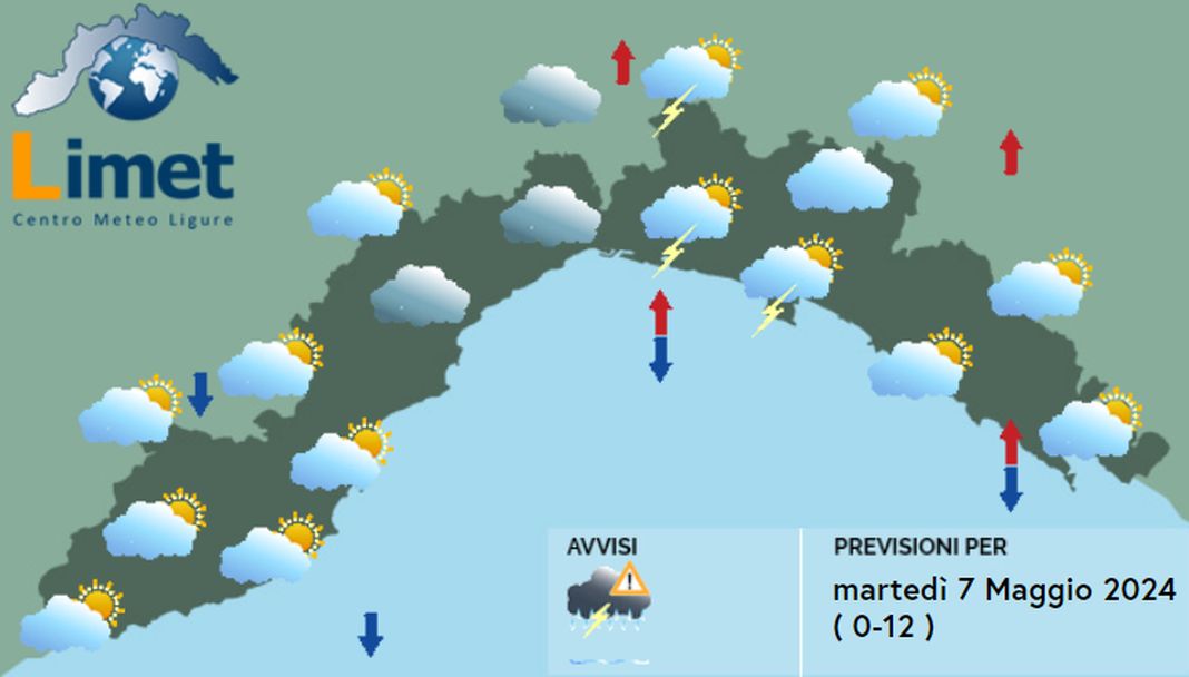 Meteo Liguria 7 maggio 2024