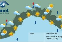 Meteo Liguria, torna l’alta pressione e migliora il tempo Meteo Liguria 8 maggio 2024