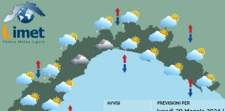 Meteo Liguria, inizio settimana con un nuovo peggioramento Meteo Liguria 20 maggio 2024