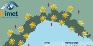 Meteo Liguria, torna il bel tempo stabile Meteo Liguria 9 maggio 2024