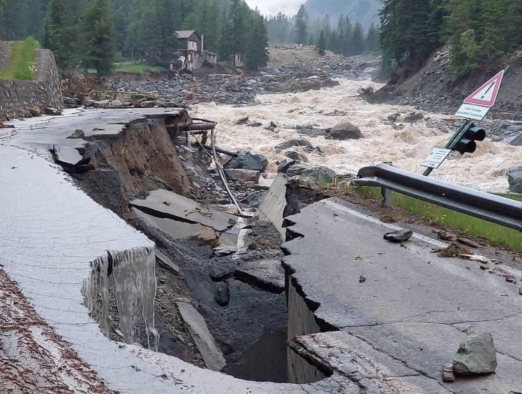 Cogne alluvione maltempo Valle d'aosta 29 giugno 2024