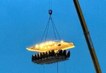 Genova, il maltempo stoppa la cena tristellata della Dinner in the sky Dinner in the sky