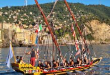 Camogli, il Dragun parte per Carloforte in Sardegna Dragun Camogli