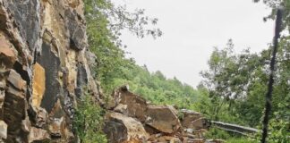 Maltempo in Liguria, frana sulla strada da Torriglia e Pentema Frana Pentema Torriglia 24 giugno 2024