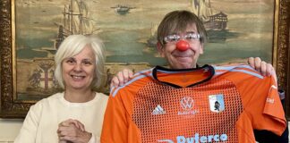 Chiavari, la maglia del portiere dell’Entella Paroni all’asta per la clownterapia Maglia Andrea Paroni Entella