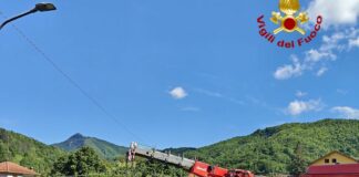 Rovegno, furgone fuori strada, arrivano i Vigili del fuoco Rovegno incidente 4 giugno 2024