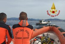 Arenzano, proseguono le ricerche del sub disperso sul relitto della Haven Vigili del fuoco sommozzatori