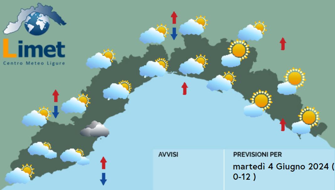 meteo Liguria4 giugno 2024