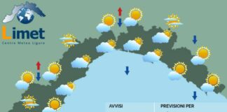 Meteo Liguria, aumenta l’instabilità, domani calo delle temperature