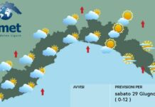 Meteo Liguria, nuvolosità in aumento e possibili piovaschi meteo Liguria 29 giugno 2024