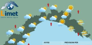 Meteo Liguria, nuvolosità in aumento e possibili piovaschi meteo Liguria 29 giugno 2024