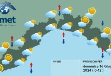 Meteo Liguria, ancora instabilità con passaggi nuvolosi meteo Liguria 16 giugno 2024