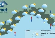 Meteo Liguria, inizio settimana con pioggia, vento e calo delle temperature meteo Liguria 24 giugno 2024