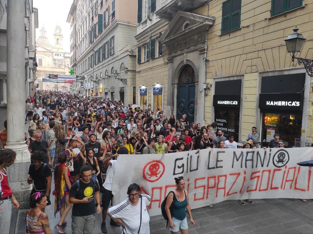 Buridda manifestazione 30 luglio 2024