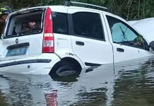 Mezzanego, auto cade dal ponte di Cichero nel torrente, gravi due bambini incidente Mezzanego, auto nel torrente