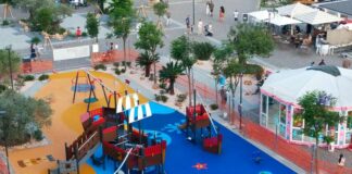 Recco, nuova area giochi in Lungomare Bettolo Recco area giochi lungomare Bettolo