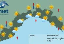 Meteo Liguria, ancora tempo soleggiato e caldo meteo Liguria 16 luglio 2024