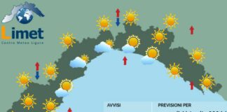 Meteo Liguria, ancora tempo soleggiato e caldo meteo Liguria 16 luglio 2024