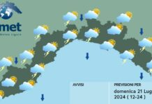Meteo Ligura, in arrivo temporali diffusi, nuovo miglioramento da lunedì Meteo Liguria 21luglio 2024