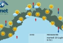 Meteo Liguria, soleggiato al mattino, più instabile il pomeriggo Meteo Liguria 23 luglio 2024
