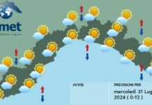 Meteo Liguria, ancora caldo intenso ma aumenta l’instabilità meteo Liguria 31 luglio 2024