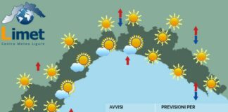 Meteo Liguria, con l’anticiclone ancora sole e caldo in aumento meteo Liguria 28 luglio 2024
