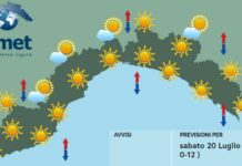 Meteo Liguria, giornata in prevalenza soleggiata, domani rapido peggioramento meteo Liguria 20 luglio 2024