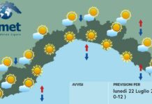 Meteo Liguria, torna l’alta pressione e il bel tempo stabile con il caldo meteo Liguria 22 luglio 2024
