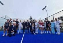 A Genova si può giocare a Padel su una portaerei Padel portaerei Garibaldi