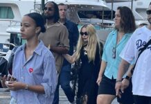 Madonna a Portofino, tra cibo italiano e assalti dei paparazzi Madonna Portofino